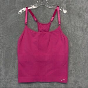 Nike Seamless Sans Couture Sports Bra Tank Top Color: Playful Pink Size S/M